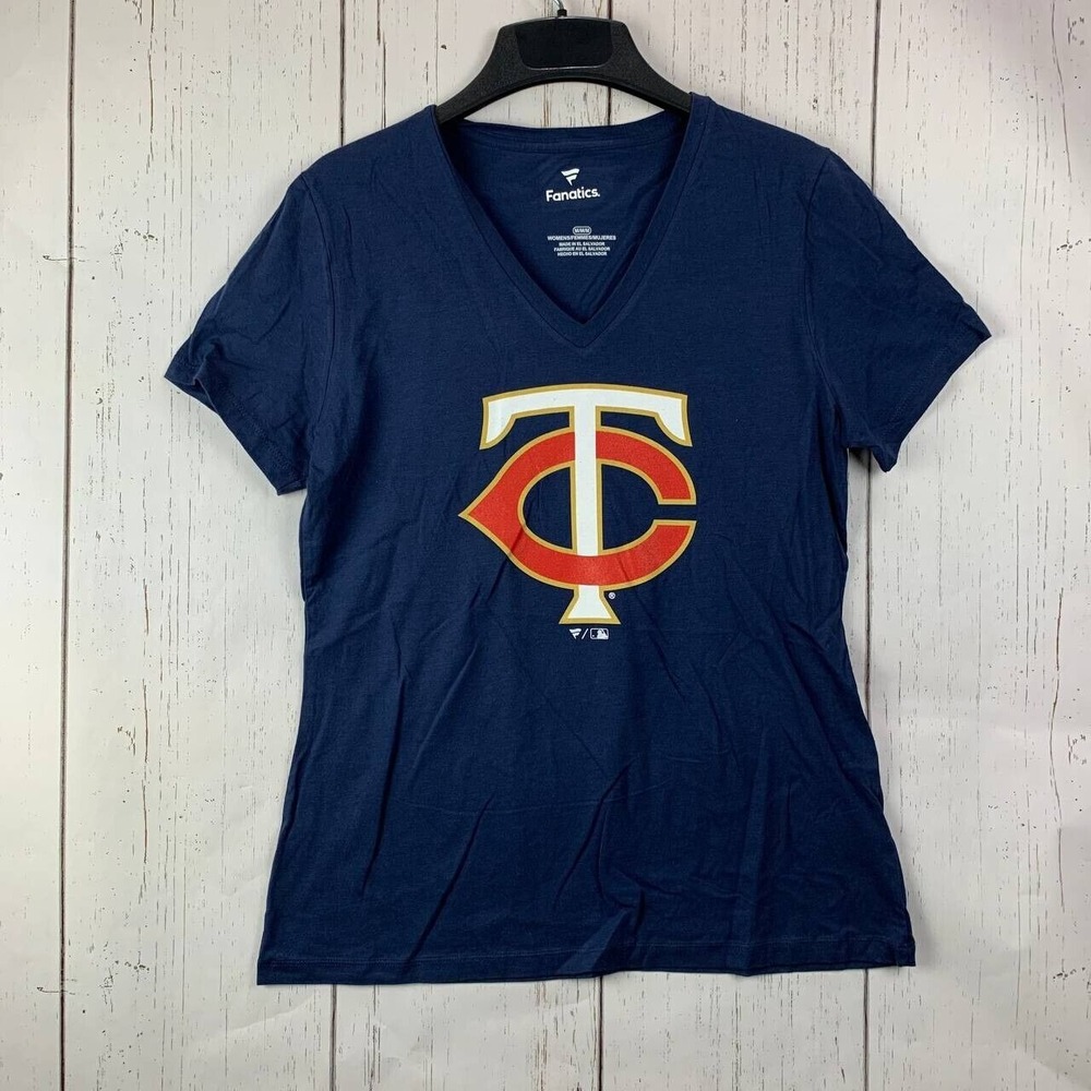 Minnesota Twins MLB Medium Fanatics Casual T-Shirt Blue‎ New Women